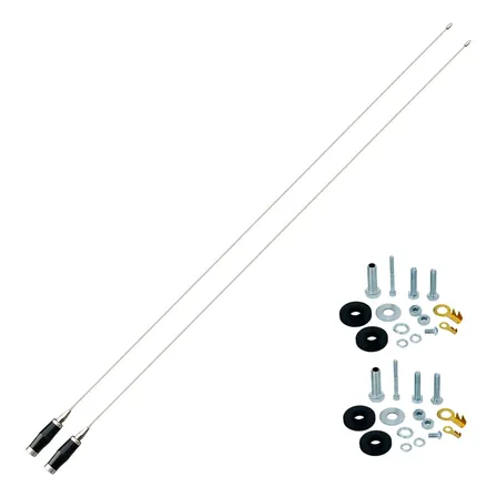 2 Antena Px 2,70 Metros Maria Mole + 2 Parafusos Anti-furto