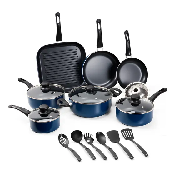 Kit Batería De Cocina Aluminio Sartén Antiadherente 18pcs