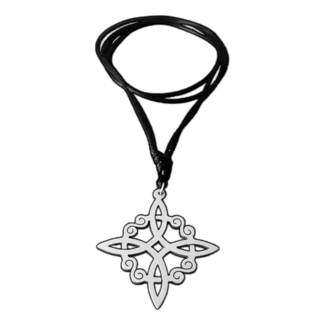 Nudo De Brujas Dije De Metal Collar Amuleto De Protección 