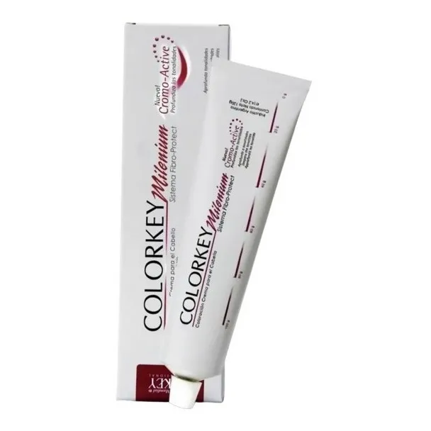 Tinta Silkey Mundial Colorkey milenium tono 12 gris plata para cabello