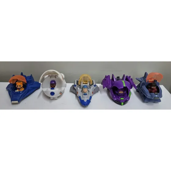 Coleção Buzz Lightyear Mc Donalds 2022 Naves 5 Personagens