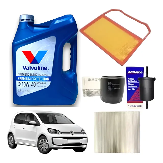 Kit Service 4 Filtros Y Aceite 10w40 Volkswagen Up Mpi 1.0