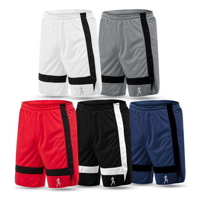 Kit 5 Bermudas Shorts Dry Fit Masculino Academia Treino Kit 5 Bermudas Shorts Dry Fit Masculino Academia Treino