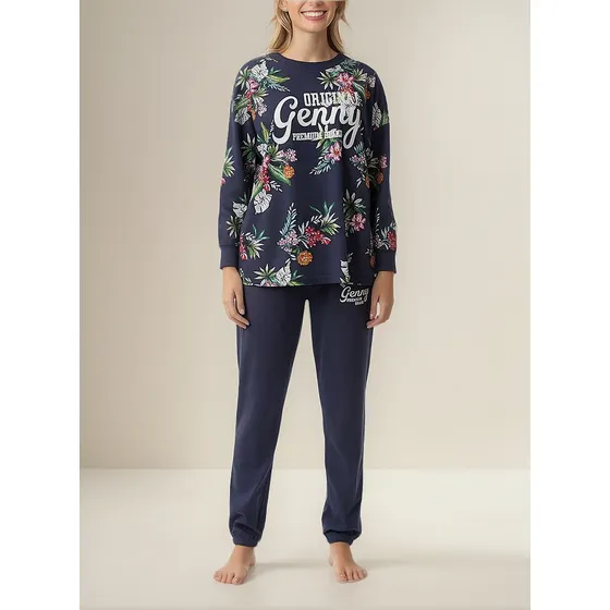 Conjunto Pijama Algodón Floreado Lady Genny