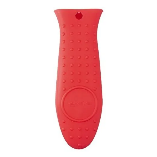 Soporte Silicona Para Sarten Caliente Color Rojo