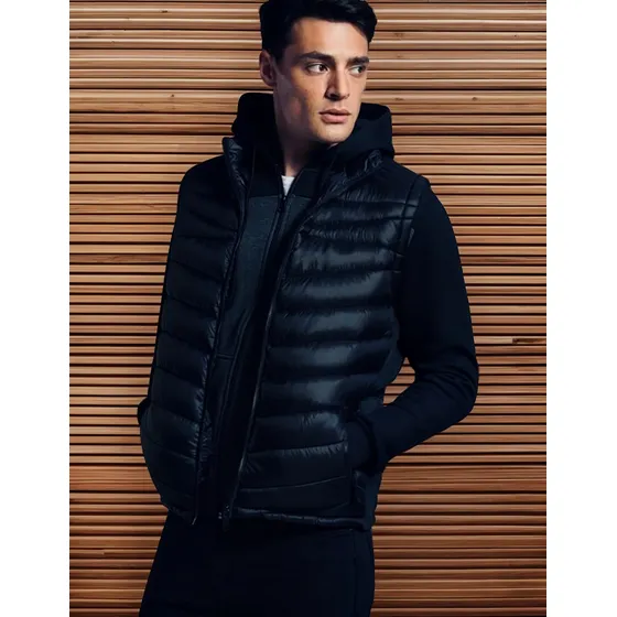 Chaleco Nylon Inflado Con Capucha Desmontable Unisex