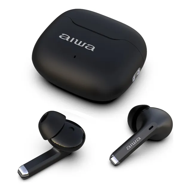 Auriculares In-ear Inalámbricos Aiwa Awtwsg50ancb Noise Cancelling Negro