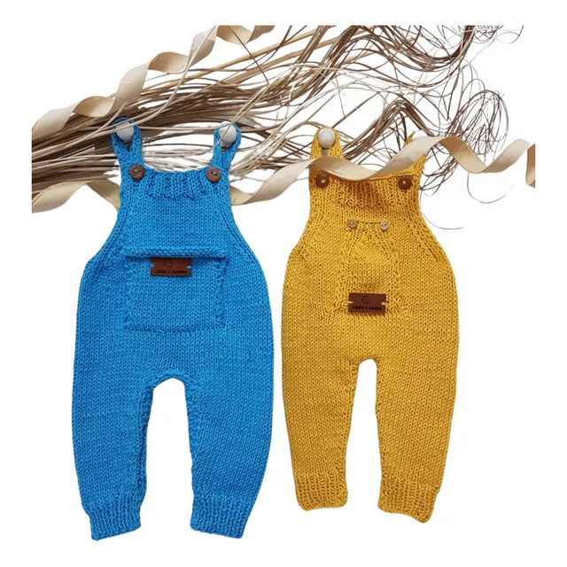 Enteritos Jardineros, Hilo, Bebé, Tejido A Mano, Ropa Bebé