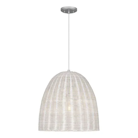Lampara De Techo Colgante Moderna Candelabro Vintage De 32'' Estructura Blanco