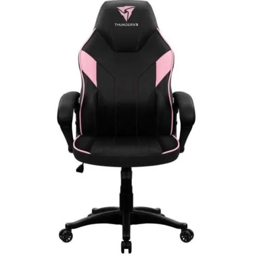 Silla de oficina ergonómica Gamer Thunderx3 Ec1, color rosa, material de tapicería: cuero sintético