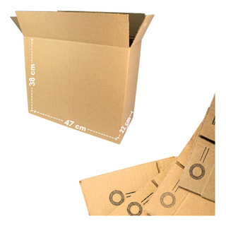 Caja Carton E-commerce 47x22x38 Cm Envios Paquete 10 Piezas Caja Carton E-commerce 47x22x38 Cm Envios Paquete 10 Piezas