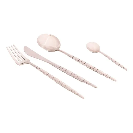 Juego De Cubiertos Set De 16 Piezas Sirena Plateado
