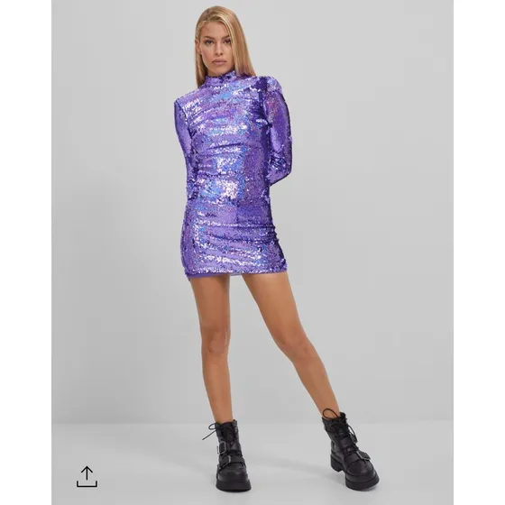 Vestido De Fiesta Bershka Morado