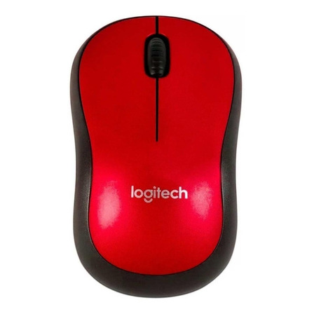 Mouse sem fio Logitech  M185 vermelho