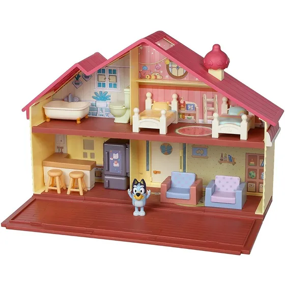 Bluey Juego De Casa Familiar Con Figura De 6.6 Cms