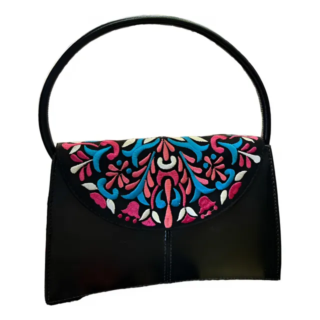 Cartera Borada A Mano Tipo Bolso Artesanía Ecuador