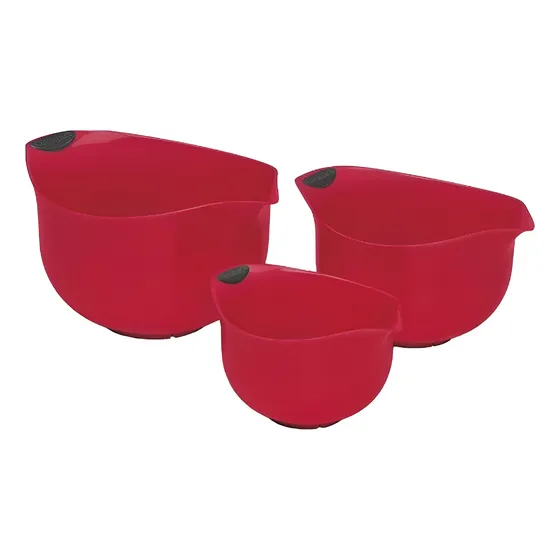 Juego De Tazones Cuisinart 3 Piezas Sin Bpa Rojo