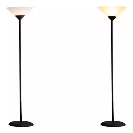 Haiton lámpara de pie una pantalla lampara minimalista estructura negro pantalla blanco