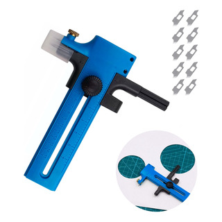 Compas Cutter Circular Cortador Papel Navaja Repuesto 1-23cm Compas Cutter Circular Cortador Papel Navaja Repuesto 1-23cm
