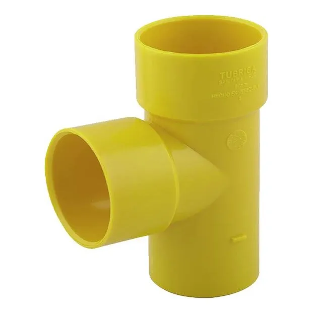 Tee T Conexión 4 Pulgadas Aguas Negras Amarillo 