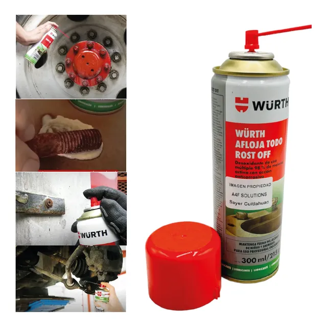 Wurth Rost Off Desoxidante 300ml / 215g Afloja Todo 1 Pz