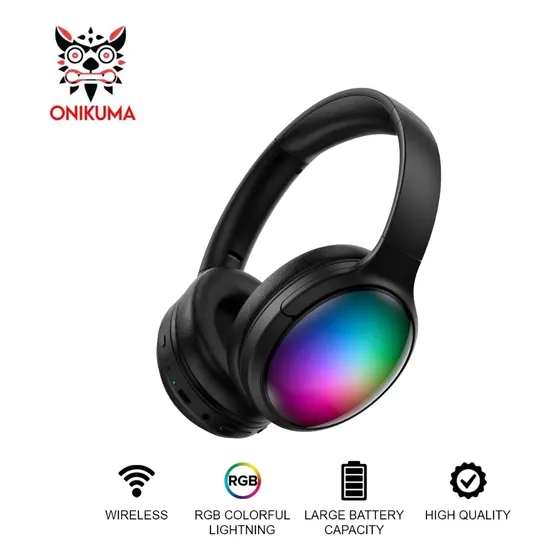 Audífonos Gaming Onikuma B3 Rgb Inalámbricos