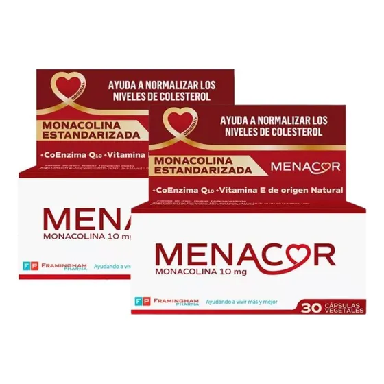 Pack X2 Menacor Control De Colesterol 30 Caps
