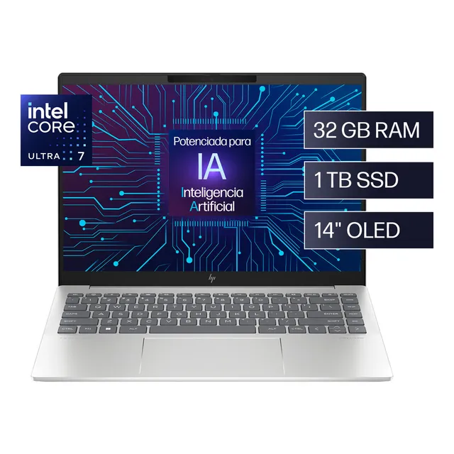 Notebook Hp Pavilion Plus 14-ew1002la Intel Core Ultra 7 32GB RAM 1TB SSD
