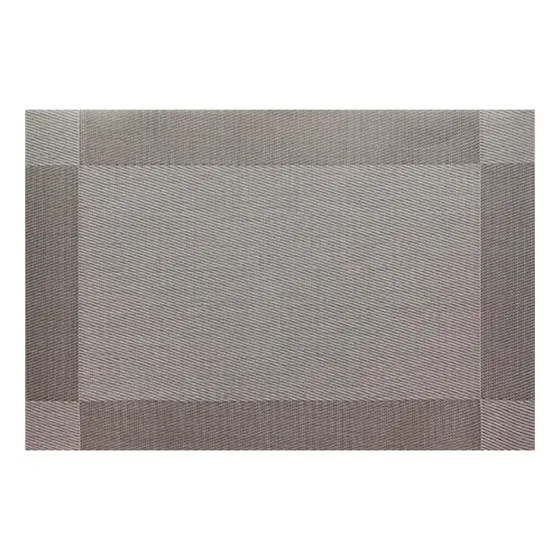 Mantel Individual Aislante Termico De Mesa Facil De Lavar Color Gris Liso