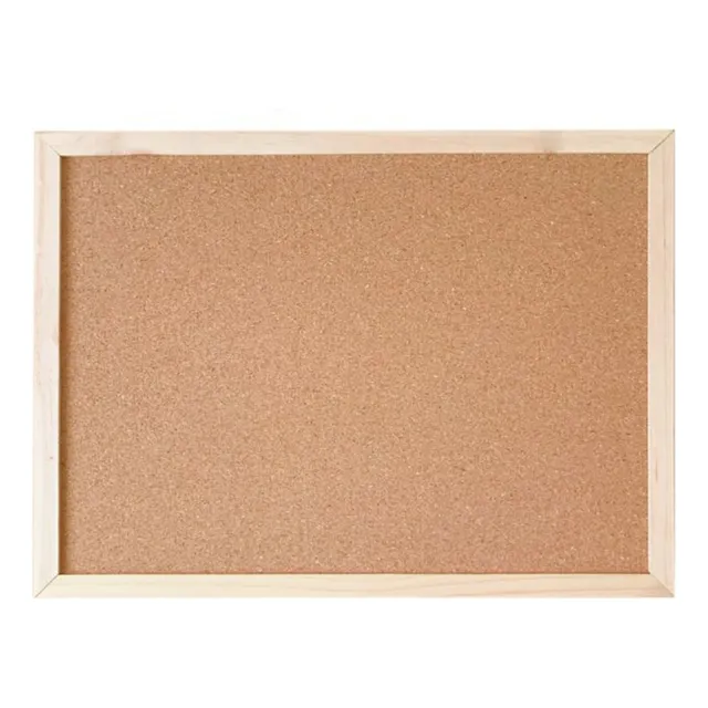 Pizarra De Corcho 60x90 Cm Para Pared Marco Madera