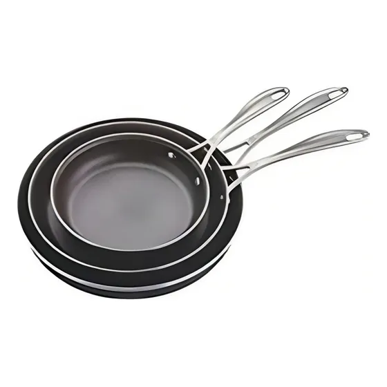 Juego De Sartenes 3 Piezas Nero Marca Roccia 