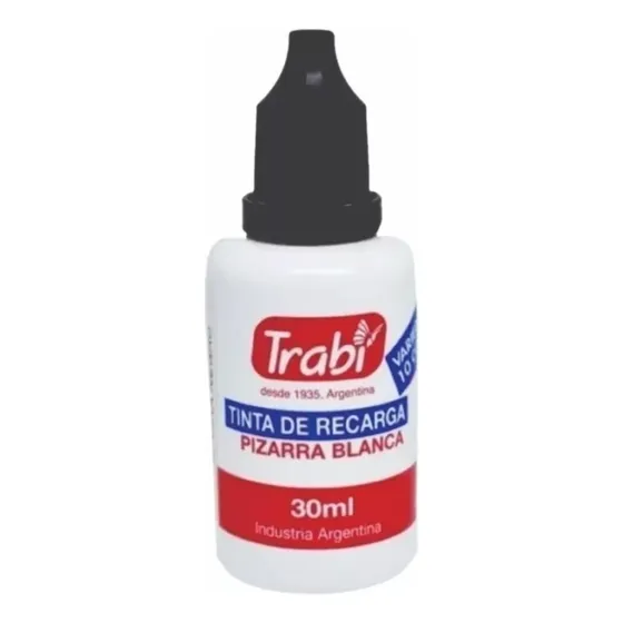 Tinta Para Marcador De Pizarra Trabi 30cc Negro