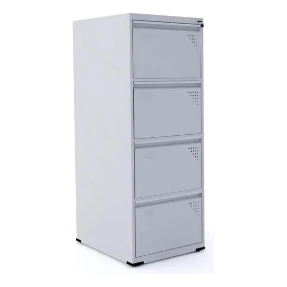Arquivo De Aço 4 Gavetas Pandin Slm - Cinza
