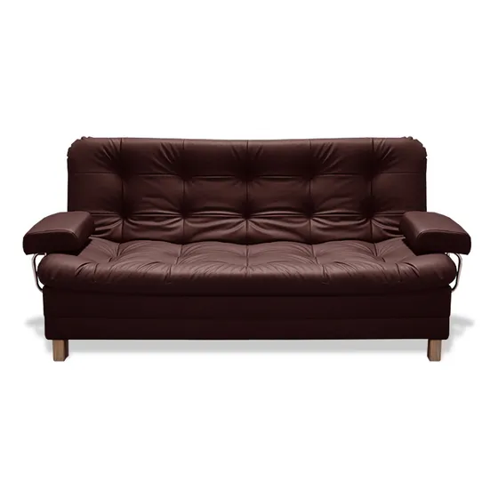 Sofá Cama Rouss Marron 185x95cm De Tres Puestos Reclinable C