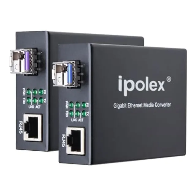 Ipolex Un Par De Convertidor De Medios Bidi