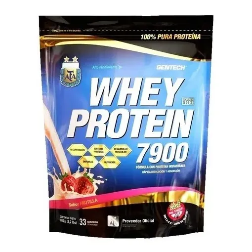 Whey Protein 7900 X 1kg V/sabores X 2 Unidades - Gentech