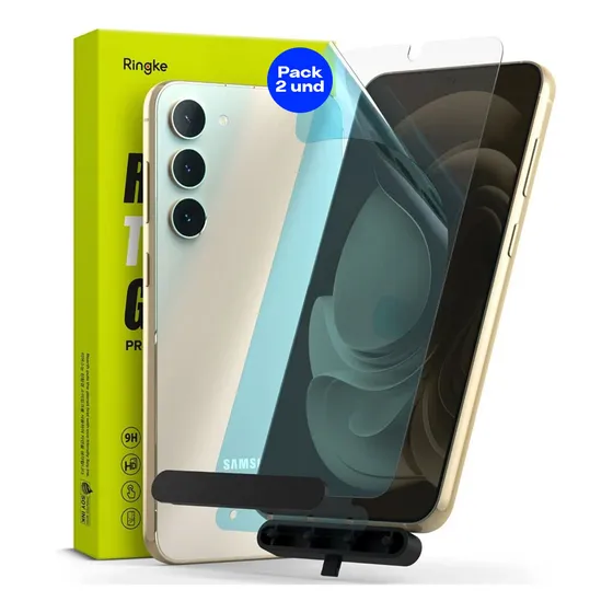 Mica Vidrio Ringke Galaxy S23 Plus Con Instalador (2 Und)