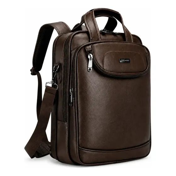 Mochila Notebook Couro Ecológico Masculina Executiva Impermeável Reforçada Trabalho Faculdade Forpak