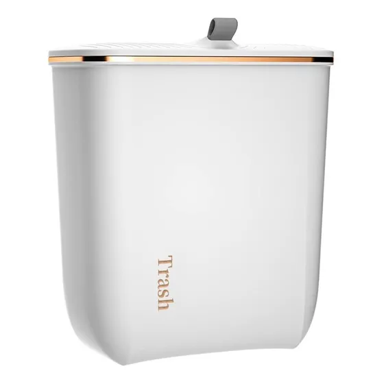 Cubo Basura Montado Pared 2.4 Galon Tapa Cesta Colgante Para