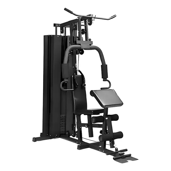 Super Academia Estação De Musculação - 70kg Dsr Estrutura Preto Estofamento Preto