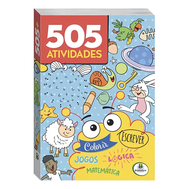 505 Atividades, de © Todolivro Ltda.. Editorial Brasileitura, capa mole em português, 2021