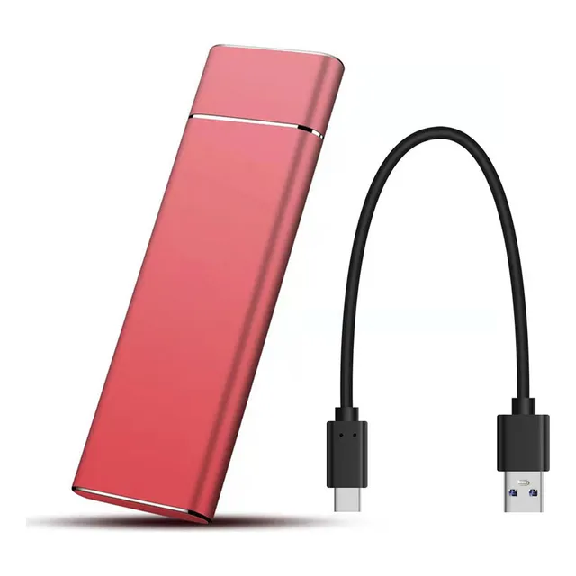 Disco Portátil Duro Externo Alta Velocidad Ssd 4tb Rojo