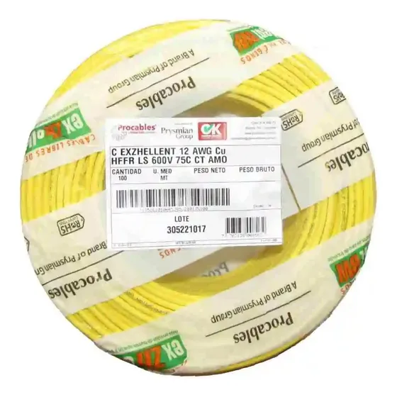Cable 7 Hilos # 12 Awg Sintox Libre Halógenos Procables 100m