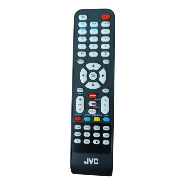 Control Remoto Jvc Smart, Letras Azules, Nuevo, Original Negro