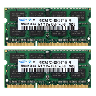 2 Memoria Ram Samsung 4gb Pc3-8500s 1067 Mhz So Dimm Ddr3 2 Memoria Ram Samsung 4gb Pc3-8500s 1067 Mhz So Dimm Ddr3