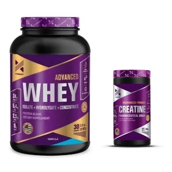 Advanced Whey Protein 2lb + Creatina Xtrenght V/sabores Fctr