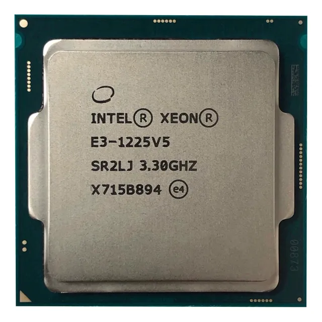 Intel Xeon E3-1225 V5 De 4 Núcleos Y 4 Hilos, 3,30 Ghz, 80 W