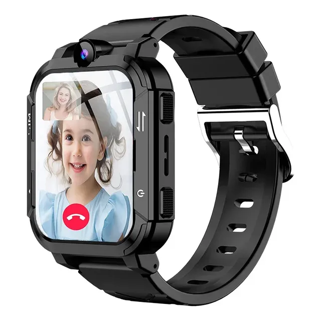 Smartwatch Rastreador Gps Con Chip 4g Para Niños Y Adultos Negro Silicona Negro