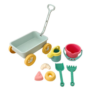 Herramienta De Cubo De Agua Con Rueda De Arena, Carro Azul Herramienta De Cubo De Agua Con Rueda De Arena, Carro Azul