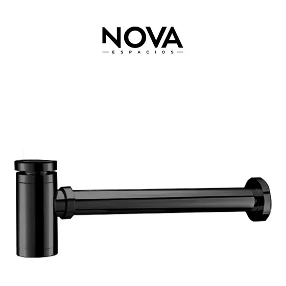Nova Sifon Para Lavamanos Extensible Negro Nvgri9860